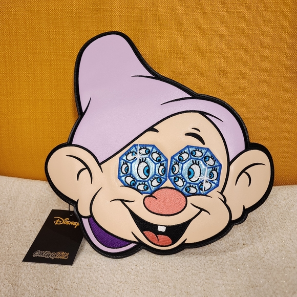 Cakeworthy Disney Snow White Dopey Diamond Eyes Gem Crossbody Handbag NEW - Picture 1 of 13